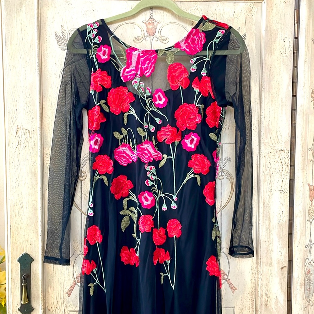 INC floral maxi dress